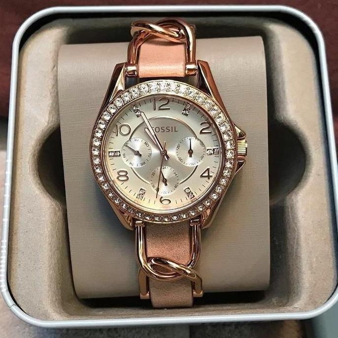 Ready Jam Tangan Wanita Original ES3466 ES 3466 Riley Rosegold Original Garansi Resmi 2Tahun