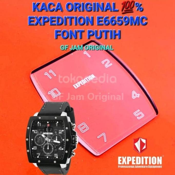 Ready KACA JAM TANGAN EXPEDITION E6659 E 6659 ORIGINAL 100% PART DIJAMIN