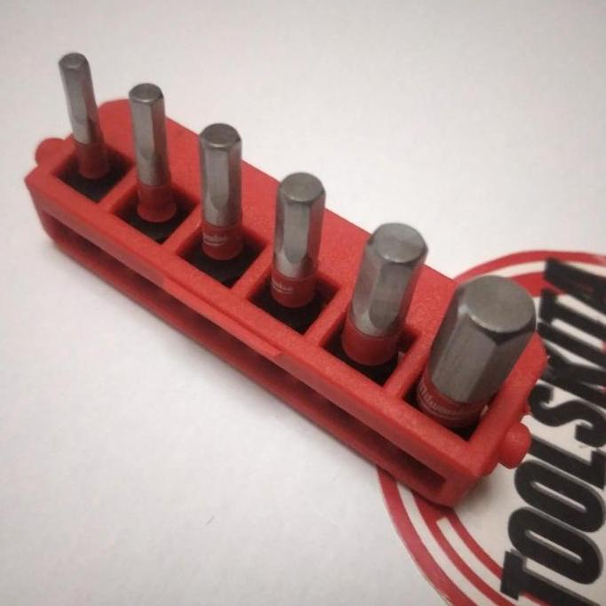 Mata Obeng Set Milwaukee Shockwave HEX 1 inch 6 pcs (Kunci L)
