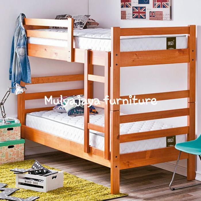 RANJANG TINGKAT KAYU JATI UNTUK ANAK DAN DEWASA