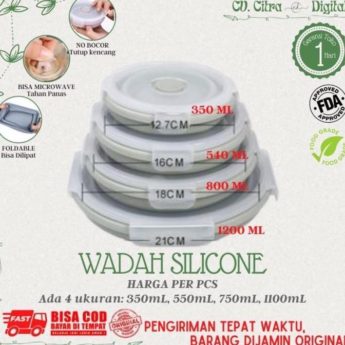 Tempat Makan / Kotak Bekal Lipat / Kotak Makan Praktis