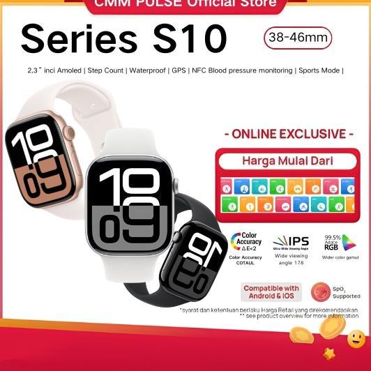 New 100%Ori Cmm Smartwatch S10 Pro 2.3 Inci Hd Amoled Display Gps Nfc Wireless Charging Dan Ganti Wa