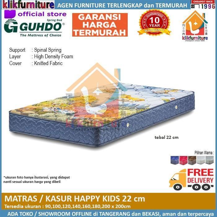 120x200 - Matras / Kasur Happy Kids Anak 22cm Guhdo Springbed