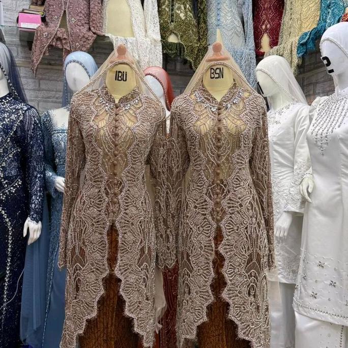 KEBAYA IBU BESAN FULL PAYET KANCING DEPAN engkol //KEBAYA BESAN PREMIUM FULL PAYET MS