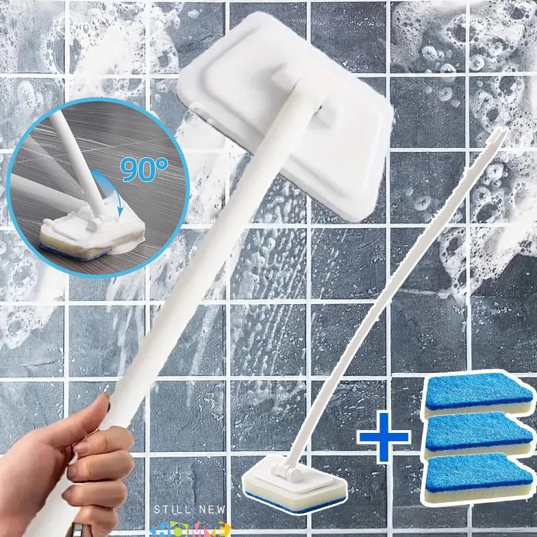 BESTPROMO Pembersih Kamar Mandi Serbaguna Pembersih Lantai Kamar Mandi Sikat Kamar Mandi Gagang Panj