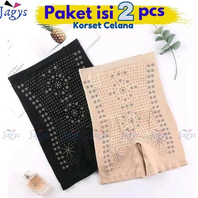 Queen Korset - Korset Celana Pelangsing Perut Paha Celana Pelangsing Panjang Korset Pelangsing
