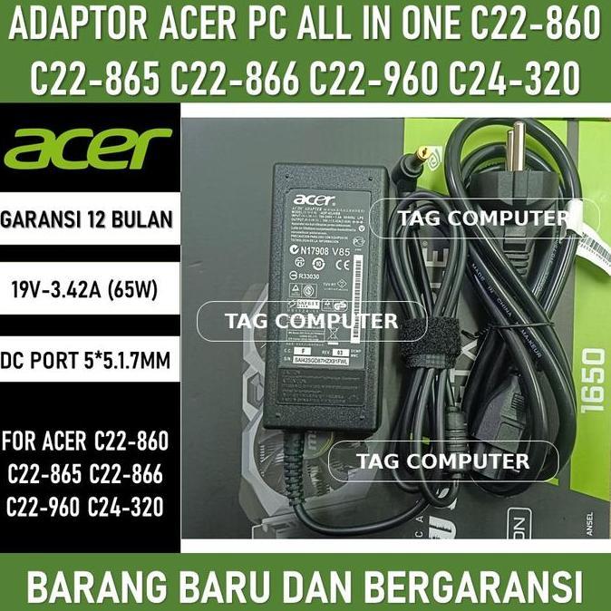 ADAPTOR ACER PC ALL IN ONE C22-860 C22-865 C22-866 C22-960 C24-320