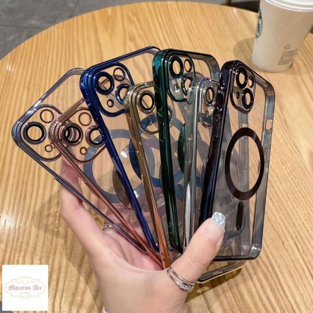 Promo Terbaru Metallic Magsafe - Fullcover Softcase For Iphone 11 12 13 14 15 16  Mini Pro Promax Xr