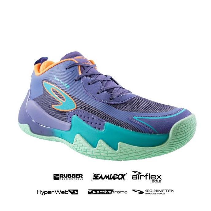 910 NINETEN SEPATU TRAINING 910 NAKAMI FLOW - UNGU/BIRU MD/JINGGA