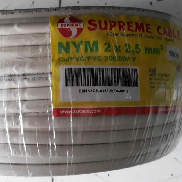 Kabel NYM 2 x 2.5 mm NYM 2 x 2,5 mm Supreme ( 1 Roll = 100 meter )