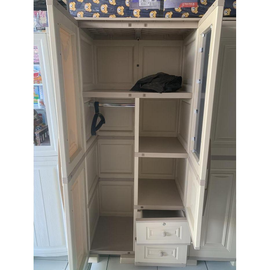 lemari plastik 2 pintu lemari olymplast
