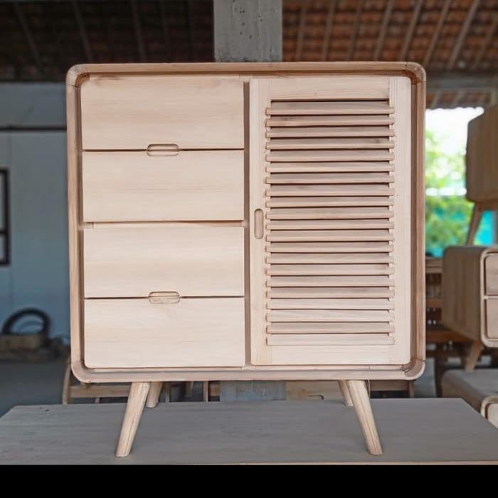 Meja Retro Meja Pajangan Minimalis Jati