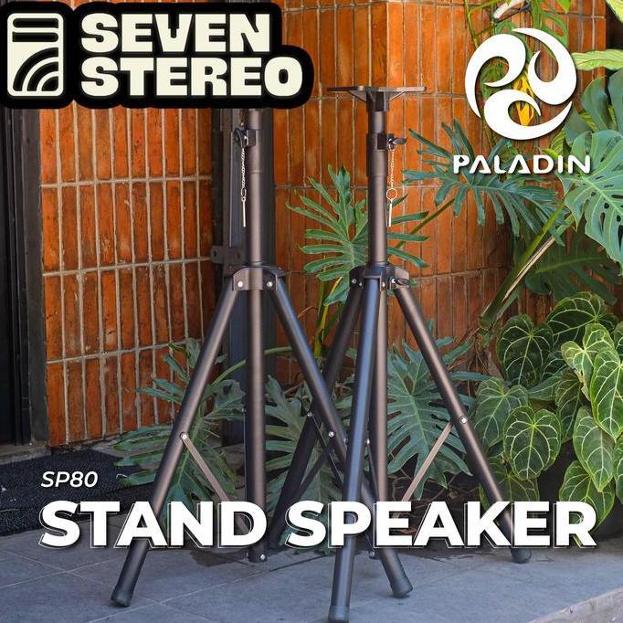 HARGA DISC - Tripod Stand Speaker aktif pasif kuat Paladin SP80 sepasang