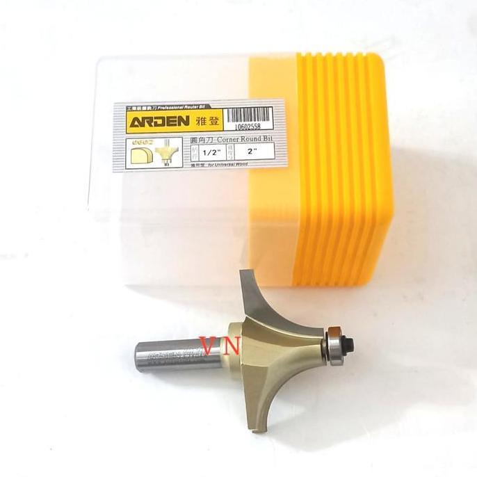 Mata Profil/Router Round Over Bit 25 mm(1/2 x 2) As 1/2 Inch ARDEN