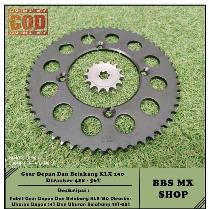 Gear Depan dan Belakang KLX 150 Dtracker 56T