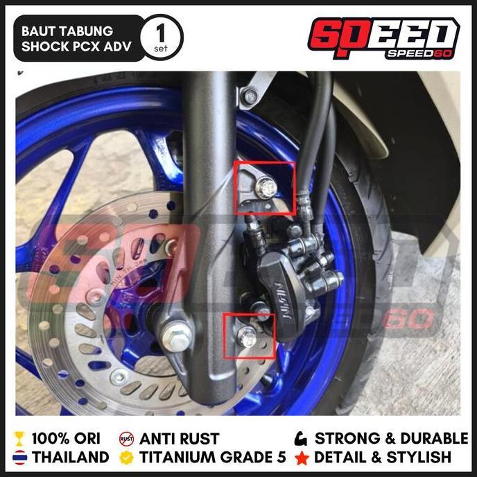 Titanium Baut Shock Titanium Baut Shock Depan Pcx Adv Probolt Grade