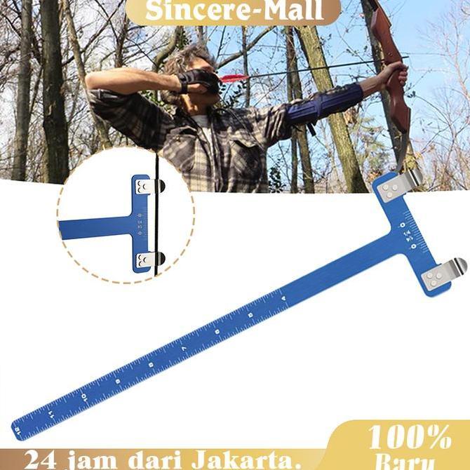 DIKARTELLA Fismil T Gauge T Scale Bow Square Fismil Elong Penggaris Busur Panah