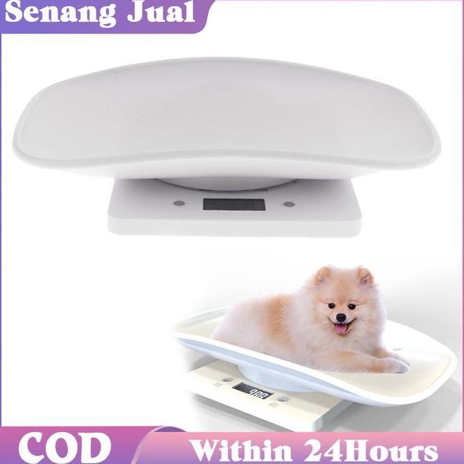 FOWERLEB 10kg/1g Timbangan Digital LCD Skala Multifungsi Timbangan Kucing Anjing Hewan Peliharaan