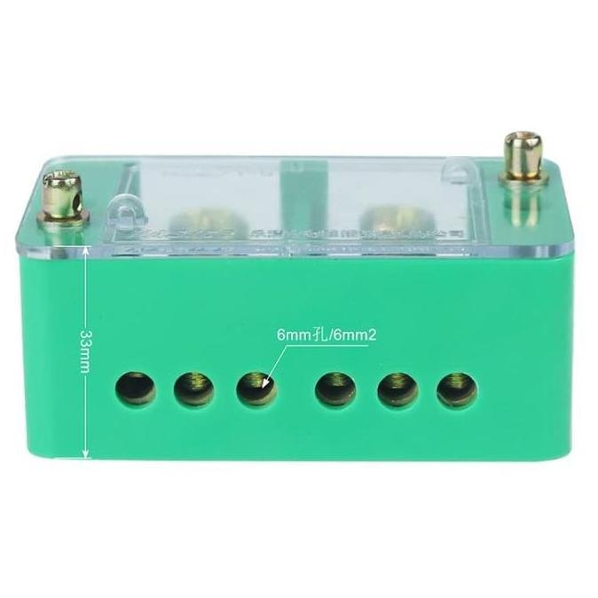 AC/DC Wire Combiner (2-IN to 6-OUT) Junction Box Solar Panel Surya