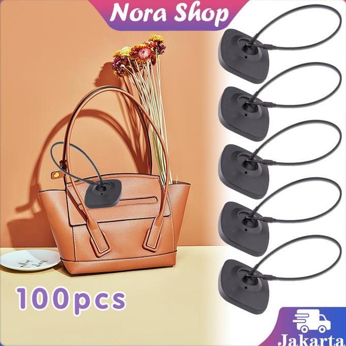 GERAMANK 100pcs Sensor Tag Dengan Tali Kunci Rf Pakaian Sensor Baju Anti Maling