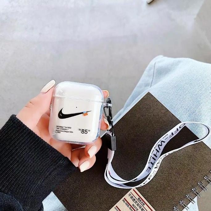 Silicone Airpods 1/2/Pro Case Off White Nike AJ / Casing Airpods Nike