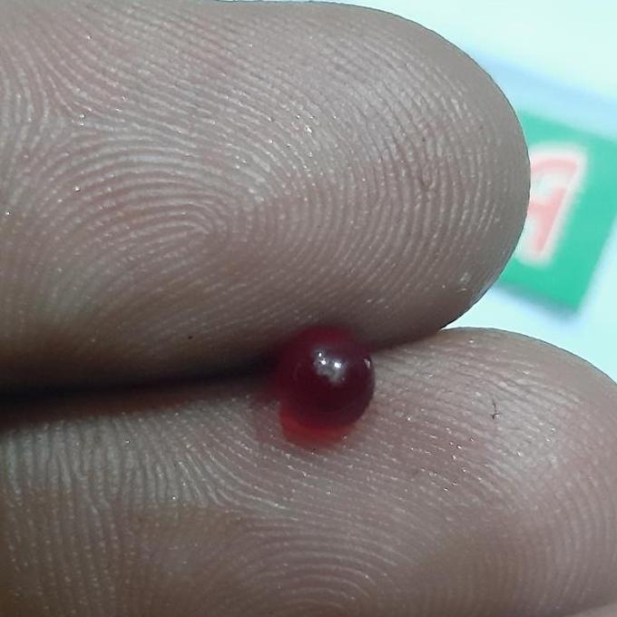 Barang Antik Replika Batu Mustika Merah Delima MD Bulet koleksi