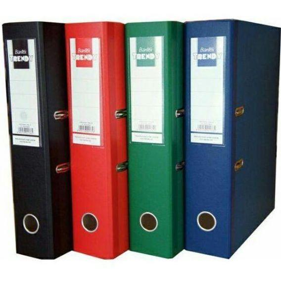 Ordner Bantex Trendy Warna Hitam Merah Hijau Biru Folio 1776 7cm ready