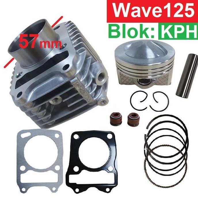 SWASAGARA 57mm Paket Bore Up Blok Seher Boring Blok KPH Wave 12 Supra 125 Old Kharisma Kirana 5 57 m