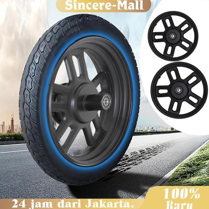 VIWIUWIU Ban 14 X 2.5 Sepeda Listrik / Pelek Sepeda Listrik / Tromol Depan Sepeda Listrik Tahan Pana