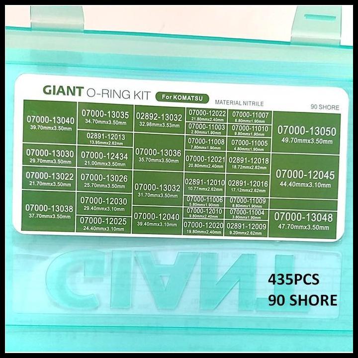 DISKON ORING BOX KOMATSU / ORING SET / KARET RING SET / SEAL SET MOTOR-MOBIL 
