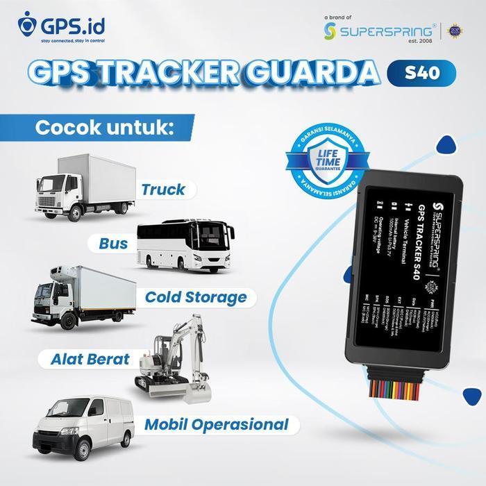 Gps.Id Prime Guarda S40 Gps Tracker Pelacak Kendaraan Jaringan 4G Fitur Matikan Mesin Jarak Jauh Kos