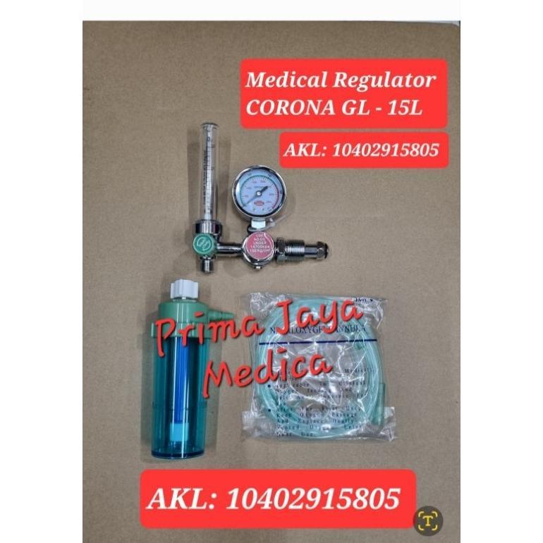 Regulator Oksigen Corona Regulator Medis Cocok Untuk Semua Ukuran Tabung Oksigen