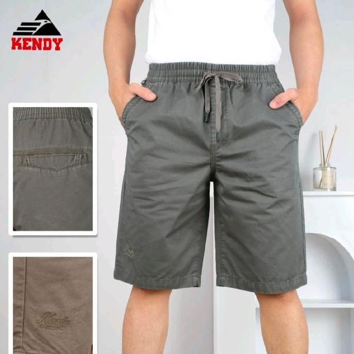 celana kendy pendek pria pinggang karet | celana pendek kendy | celana kendy Katun Casual Santai Dew