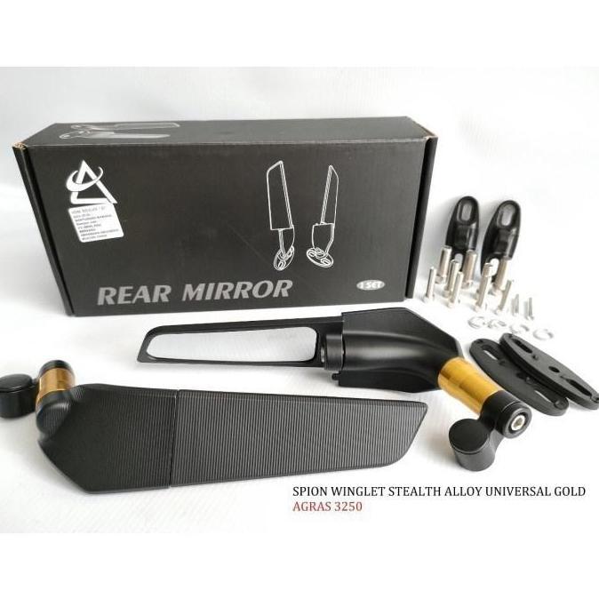 Promo Spion Winglet Stealth XMAX NMAX PCX KLX R25 ZX25R CBR150R GSX NINJA Model  TANGKAI BESI Univer