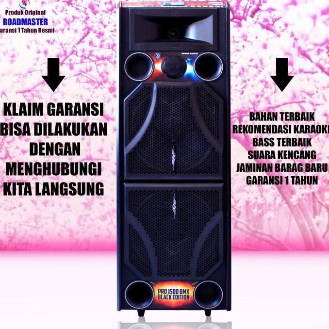 TERMURAH - SPEAKER AKTIF ROADMASTER BMX PRO 1500 BLACK EDITION GARANSI