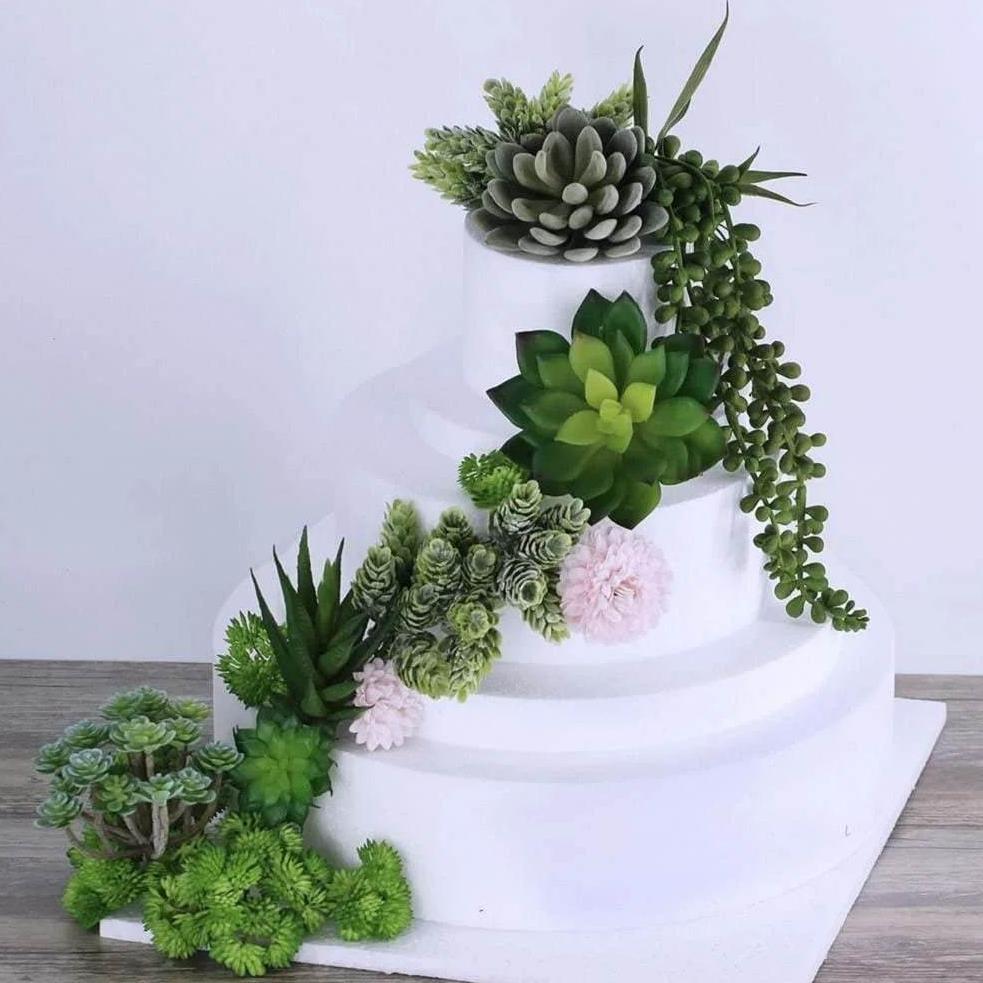 BEST DEALS Sukulen Plastik - Kaktus Plastik Artificial - Tanaman Kaktus Hias -Tanaman Hias Terrarium