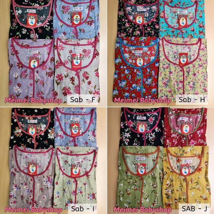 Daster Katun Sabata Pretty Girl / Daster Busui Bumil / Baju Tidur