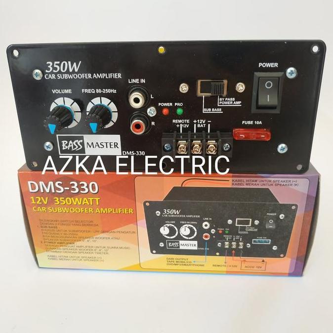 Kit Power Amplifier Subwoofer Monoblok Mobil DMS 330