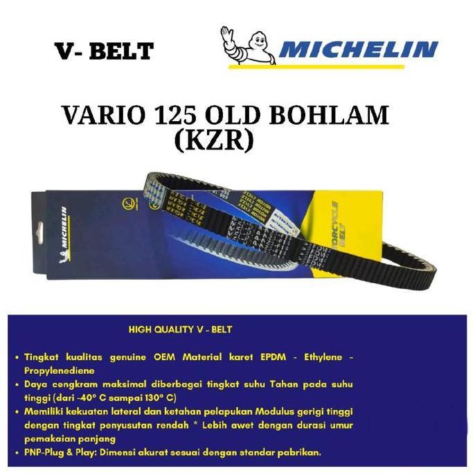 FLASH SALE - VANBELT MICHELIN V-BELT EPDM VARIO 125 KZR VARIO 125 BOHLAM ORIGINAL MICHELIN