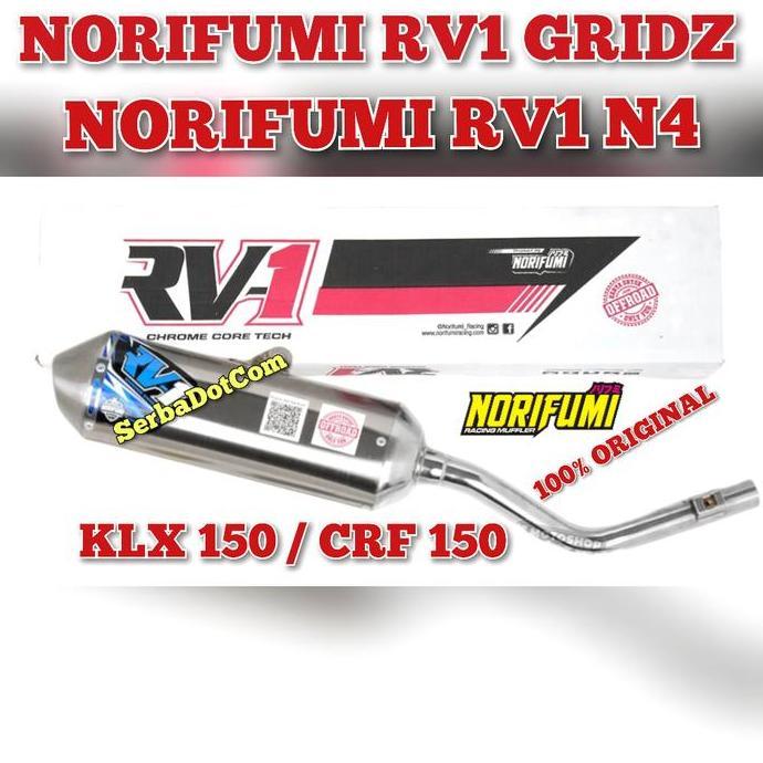 PRODUK FAVORIT - KNALPOT NORIFUMI RV1 GRIDZ N4 KLX 150 KLX50 CRF 150 CRF150 ORIGINAL SILINCER TABUNG