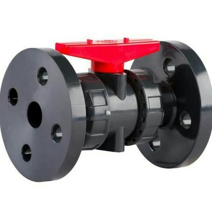 TERBARU - Ball valve true union flange jis 10k 2" inch/Ball valve pvc flange