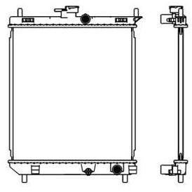 BERKUALITAS - ADR Radiator Daihatsu Xenia 1.0cc (2012-2016), Xenia 1.3cc (2012-2016), Toyota Avanza 