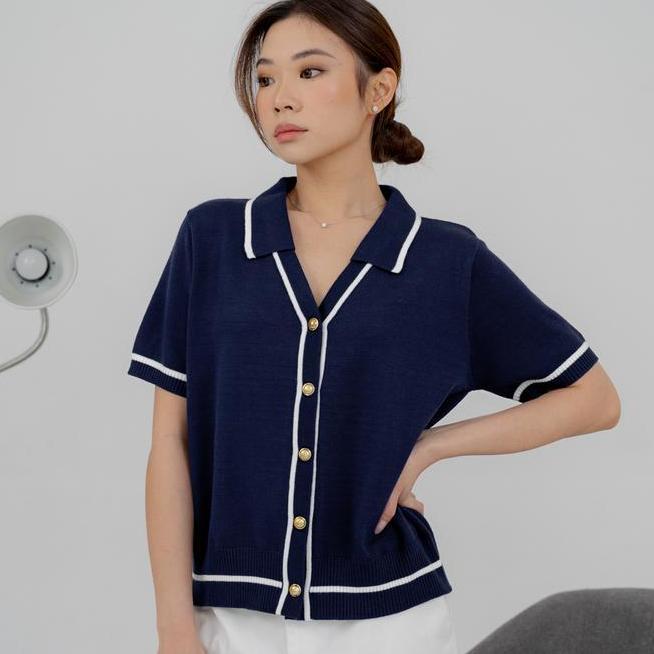 Foxquinn - Carmen Foxquinn Carmen Knit Top Blouse Wanita