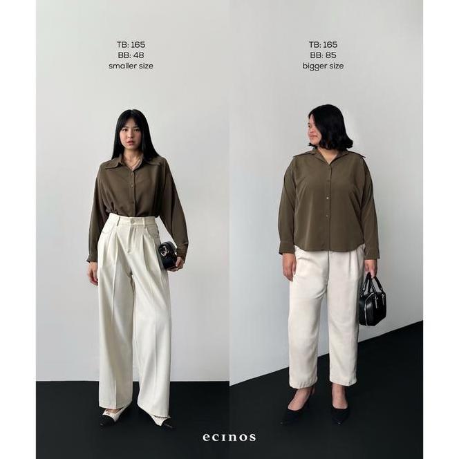 Ecinos - Office Ecinos Office Shirt Atasan Wanita Kemeja