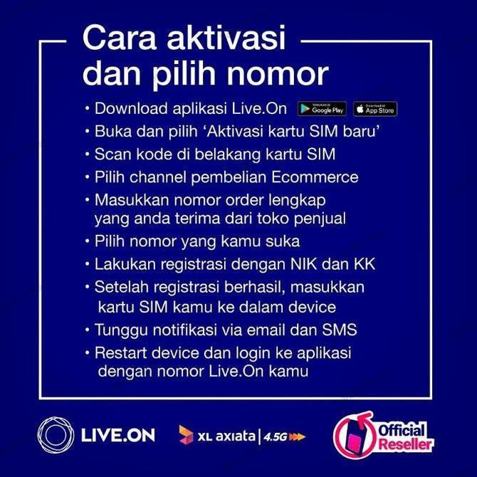 KARTU PERDANA XL LIVE.ON POWER GO 20GB+5GB BONUS+50GB STREAMING