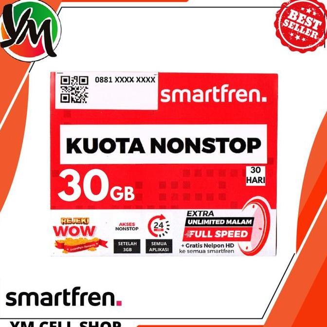 PERDANA KUOTA SMARTFREN UNLIMITED NONSTOP 30GB 30 HARI