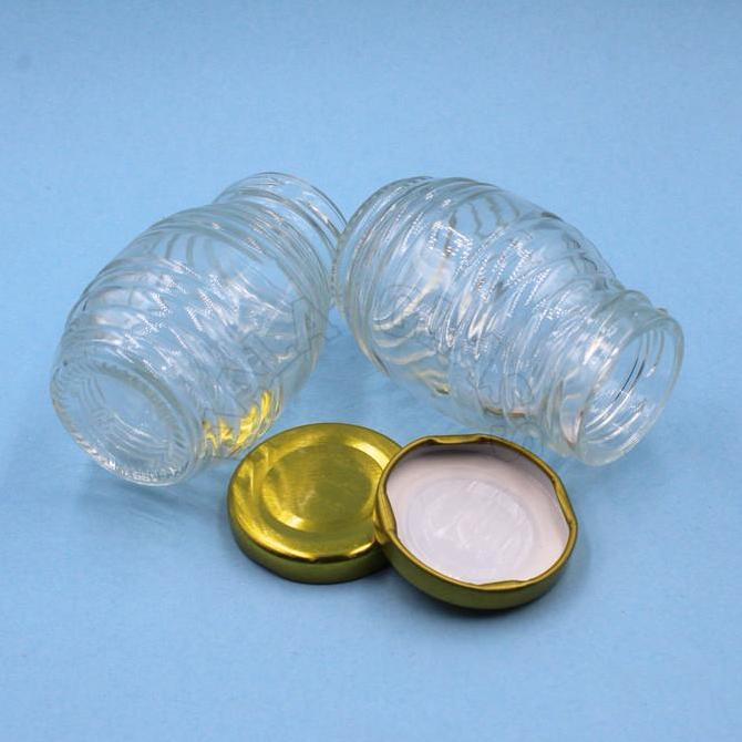 JKMDU100 jar kaca madu 100ml / tempat madu/toples kaca madu/botol madu