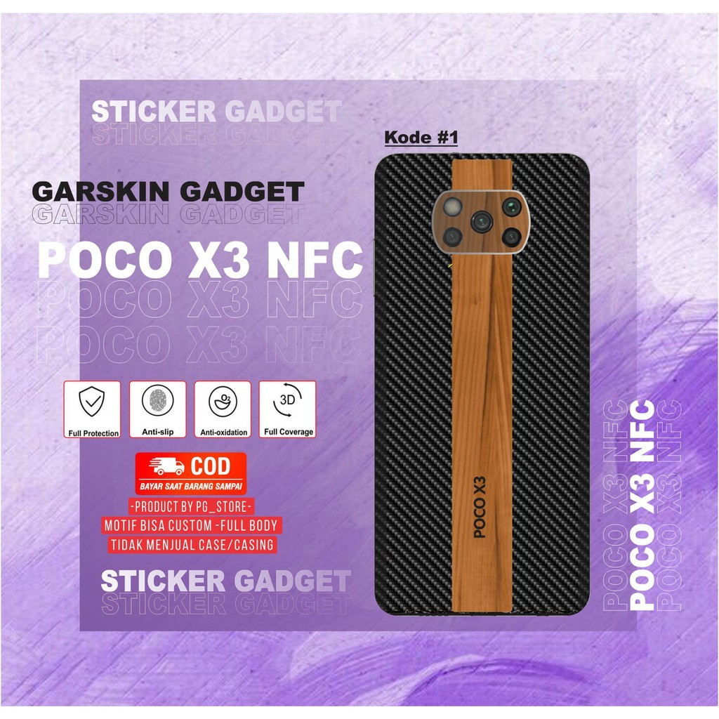 Garskin Case Poco X3 Nfc Custom Bisa COD 2Pcs