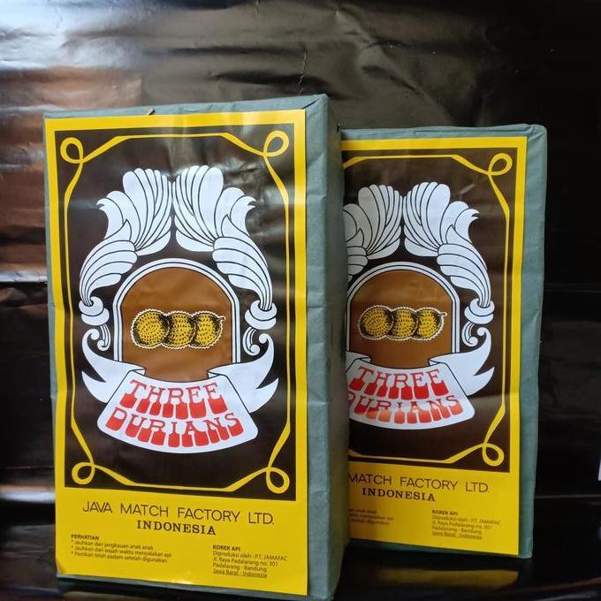 Korek Api Kayu 1 Pack Besar isi 100 Box (Three Durians)