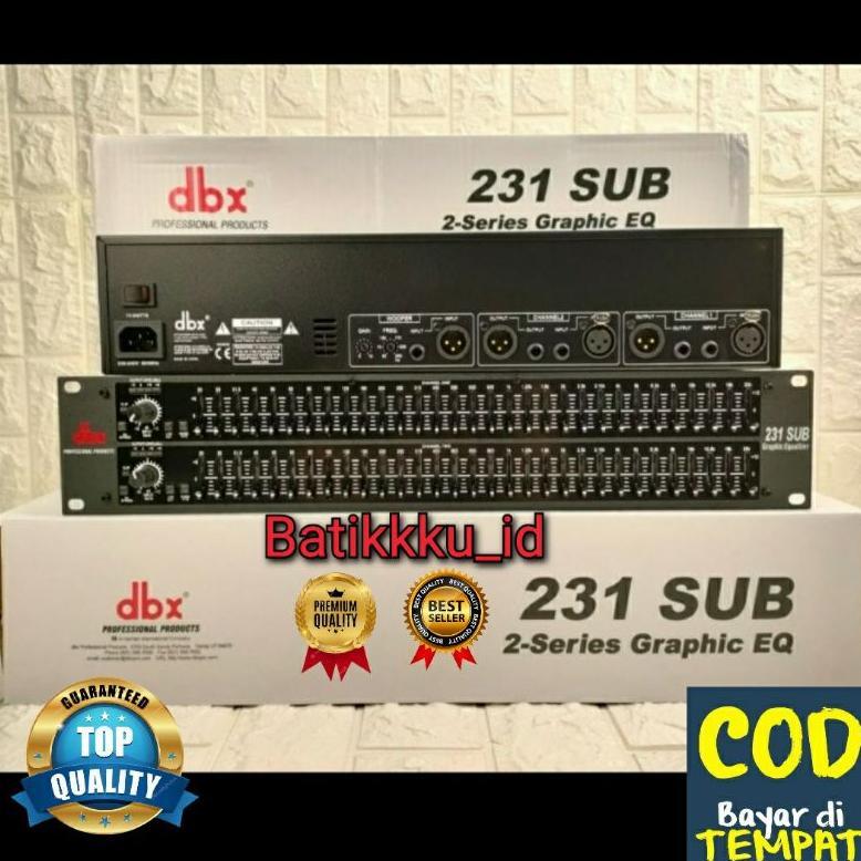 Sale Equalizer 231 Sub 231Sub 231+Subwoofer Output Equaliser Dbx 231Sub